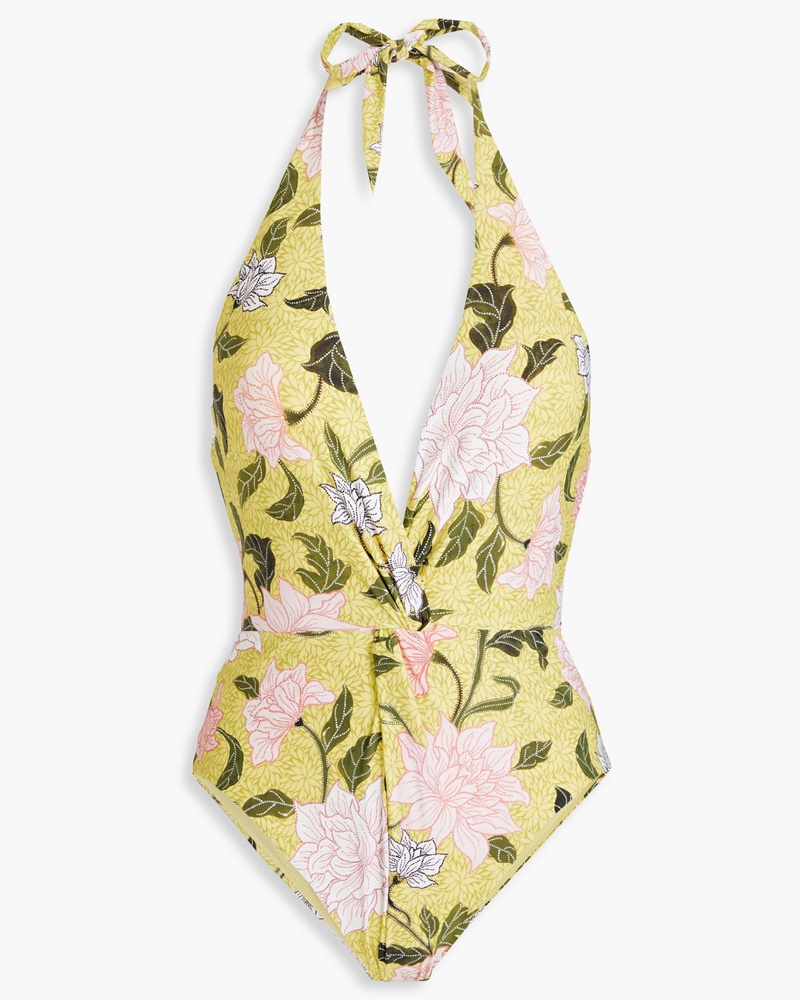 Seafolly Australia Damen Boheme bedruckter Badeanzug mit Twist-Detail Seafolly Australia Damen Boheme bedruckter Badeanzug mit Twist-Detail