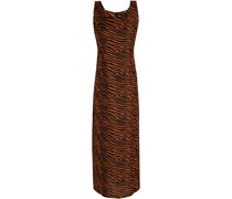 Midikleid aus Baumwolle mit Tigerprint 0