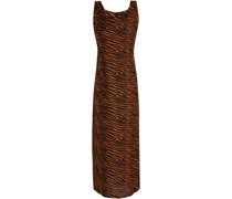 Midikleid aus Baumwolle mit Tigerprint 1