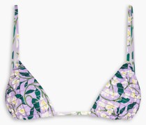 abina Do Gardenia  geteppte Triangel-Bikini-Oberteil mit floralem Print