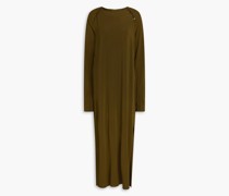Midikleid aus Stretch-Jersey mit Zierknöpfen