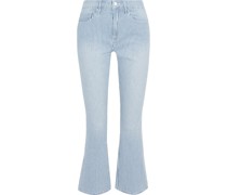 Le Crop Mini Boot Striped Mid-rise Kick-flare Jeans