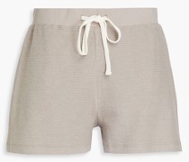 Shorts aus einer Baumwoll-Kaschmirmischung inWaffelstrick 0