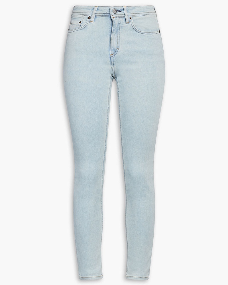 Acne Studios Damen Climb tief sitzende Skinny Jeans inausgewaschener Optik
