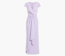 Drapierte Robe aus Crêpe