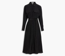 Haelee Hemdkleid inMidilänge aus Crêpe de Chine aus Seide
