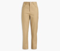 Hose mit geradem Bein aus Baumwoll-Twill