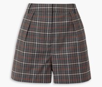 Gabe Shorts aus Webstoff mit Falten und Karomuster