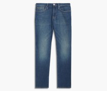 Jeans mit schmalem Bein aus ausgewaschenem Denim inDistressed-Optik 29