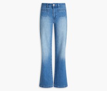 Leenah hoch sitzende Bootcut-Jeans inausgewaschener Optik 24