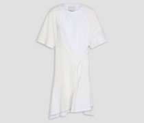 Asymmetrisches Kleid aus Baumwoll-Jersey mit Knopfdetails