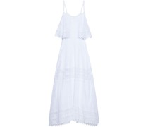 Lanny mehrlagiges asymmetrisches Maxikleid aus Chantilly-Spitze S