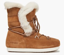 Far Side High Schneestiefel aus Veloursleder mit Shearling-Besatz