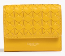 Portemonnaie aus geflochtenem Leder mit „Mosaico“-Handflechttechnik