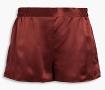 Pyjama-Shorts aus Seiden-Charmeuse XL