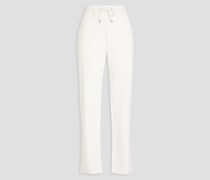 Brushed French cotton-terry track pants 0