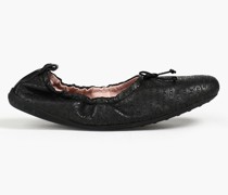 Alber Elbaz Ballerinas aus geprägtem Leder