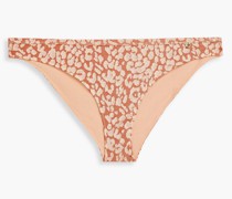 Tief sitzendes Bikini-Höschen mit Leopardenprint