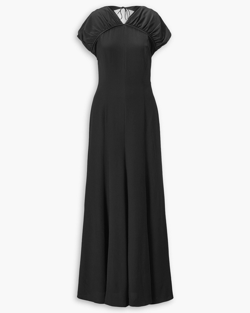 TOVE Damen Yves Maxikleid aus Seiden-Crêpe mit Rückenausschnitt