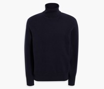 Rollkragenpullover aus gebürstetem Kaschmir M