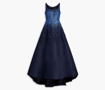 Verzierte Robe aus Seiden-Faille