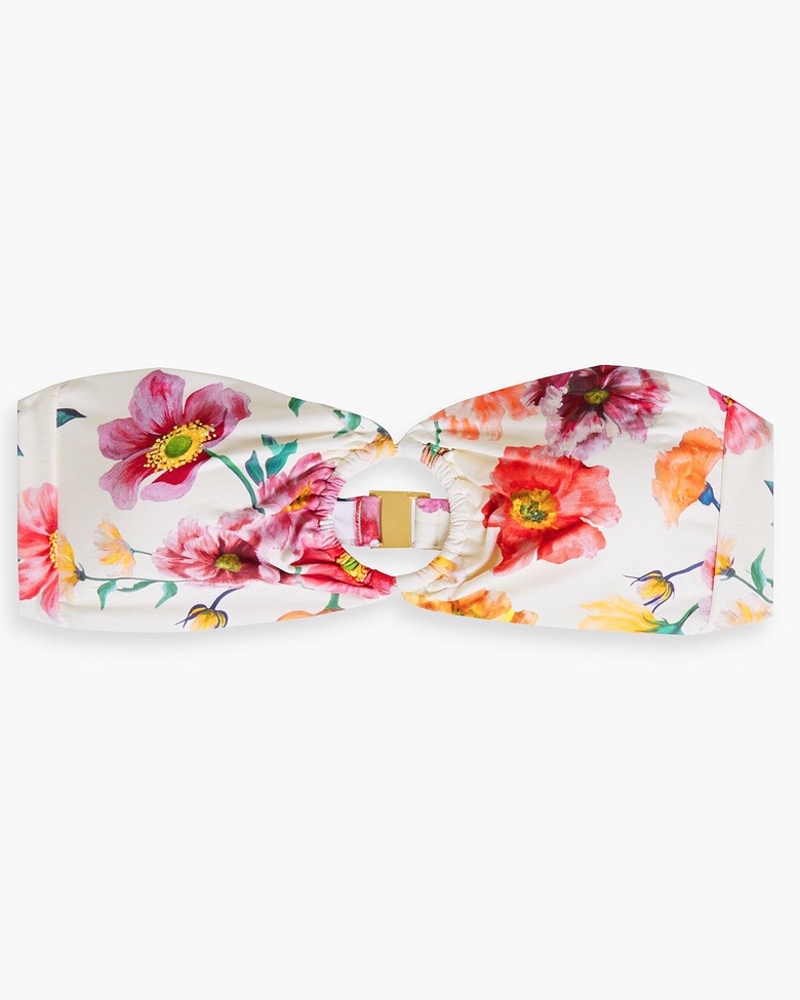 Onia Damen Luna Bandeau-Bikini-Oberteil mit Liberty-Print S