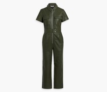 Ellie Cropped Jumpsuit aus Leder S