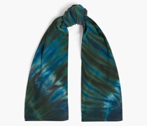 Schal aus Baumwoll-Jersey mit Batikmuster