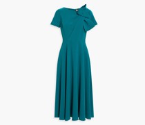 Midikleid aus Crêpe mit Schleife