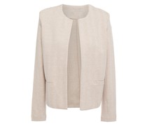 Jacke aus Jacquard-Strick aus einer Leinenmischung mit Fischgratmuster 3