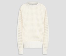Pullover aus Baumwolle inLochstrick 0