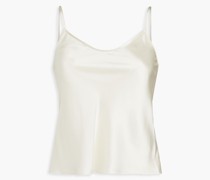 Cropped Top aus Seidensatin