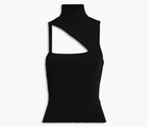Alice OliviaTanktop aus Ponte mit Rollkragen und Cut-outs M