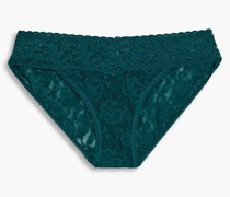 Slip aus elastischer Spitze mit niedriger Taille S