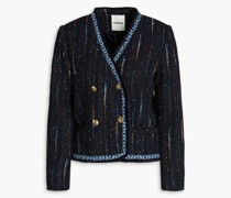 Colobri doppelreihige Jacke aus Metallic-Tweed