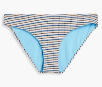 Lily striped mid-rise bikini briefs