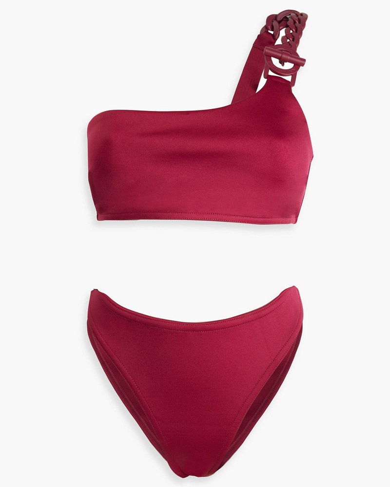 Zimmermann Damen Tropicana verzierter Bikini mit asymmetrischer Schulterpartie 0