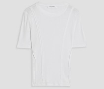 Geripptes T-Shirt aus Jersey aus einer TENCEL™-Baumwollmischung