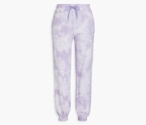 Track Pants aus Baumwollfrottee mit Batikmuster