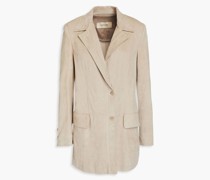 Giacca Blazer aus Veloursleder