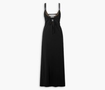 Double Cup Maxikleid aus Stretch-Jersey mit Cut-outs