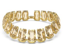 Harmonia Halsband, Übergroßer schwebender Kristall, Goldfarben, Goldlegierungsschicht