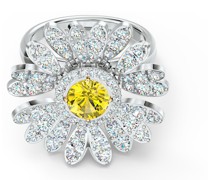 Eternal Flower Ring, Blume, Gelb, Metallmix