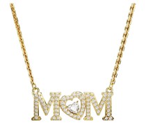 Mother’s Day Halskette, Herz, Weiß, Goldlegierungsschicht
