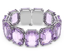 Millenia Armband, Übergroße Kristalle, Oktagon-Schliff, Violett, Rhodiniert