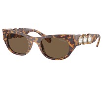 Sonnenbrille, Ovale Form, SK6022, Braun