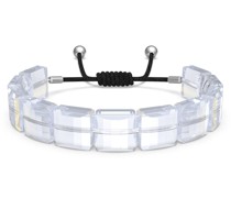 Letra Armband, Yin Yang, Weiß, Rhodiniert