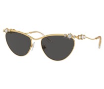 Sonnenbrille, Ovale Form, SK7017, Goldfarben