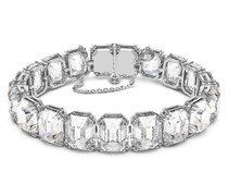 Millenia Armband, Oktagon-Schliff, Weiß, Rhodiniert