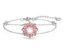 Sunshine Armband, Verschiedene Schliffe, Sonne, Rosa, Rhodiniert
